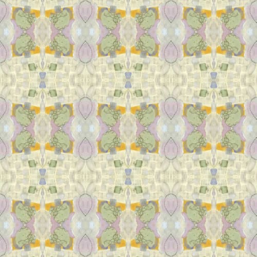 Genesis, Honeydew | Linens & Bedding by Philomela Textiles & Wallpaper