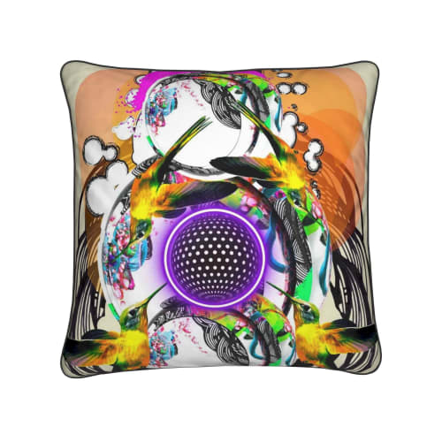 Realms and Birds | Cushion in Pillows by Heirloom Wild by Candace Marquette