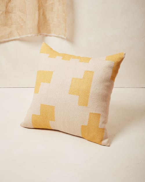Puzzle Pillow - Lemon | Pillows by MINNA