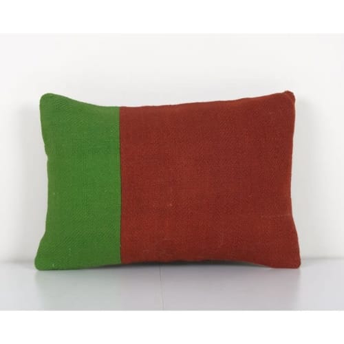 Handmade Colorful Kilim Cushion Cover, Handwoven Wool Scatte | Pillows by Vintage Pillows Store