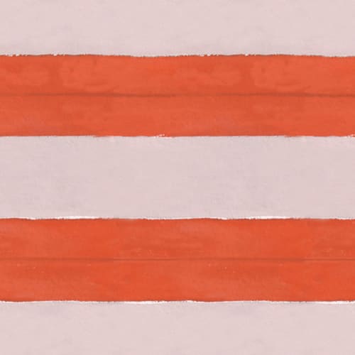 Cabana Stripe No. 12, Berry | Linens & Bedding by Philomela Textiles & Wallpaper