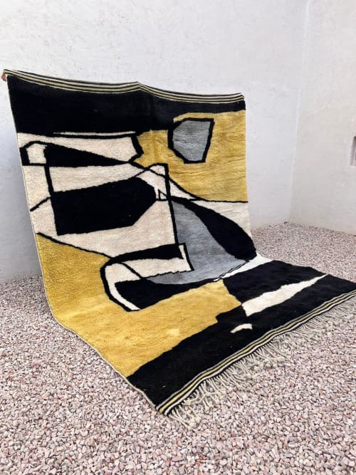 Mrirt Beni Ourain Rug "PICA" 10’ X 10’ 3’’ | Area Rug in Rugs by East Perry