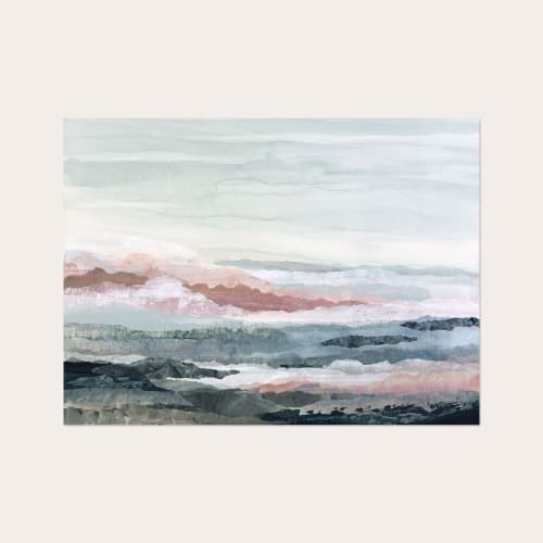 Drifting Dreams Art Print - Atmospheric Landscape | Prints in Paintings by Lara Eckerman Art