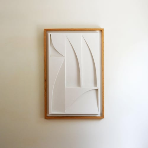 No. 27 Plaster Wall Relief | Wall Sculpture in Wall Hangings by Joseph Aurelius