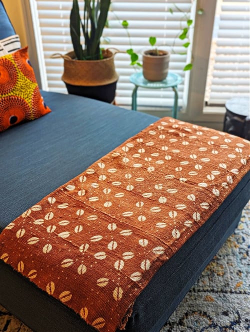 Rustic Brown Mud Cloth Fabric | Linens & Bedding by Reflektion Design