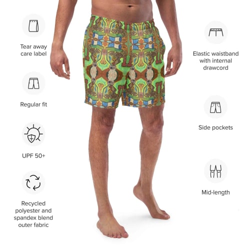 Men's Trunks - Fragmented Soul - Cubist Art | Work by Eman's Gallery