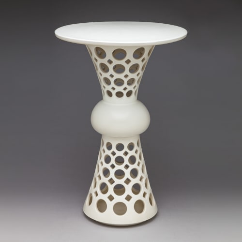 Segmented Hourglass Openwork Table | Cocktail Table in Tables by Lynne Meade