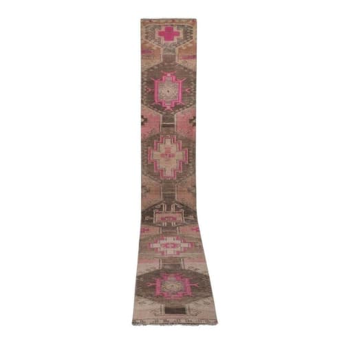 Turkish Oushak Extra Long Runner, Stair Carpet 2'9'' X 18'6' | Rugs by Vintage Pillows Store