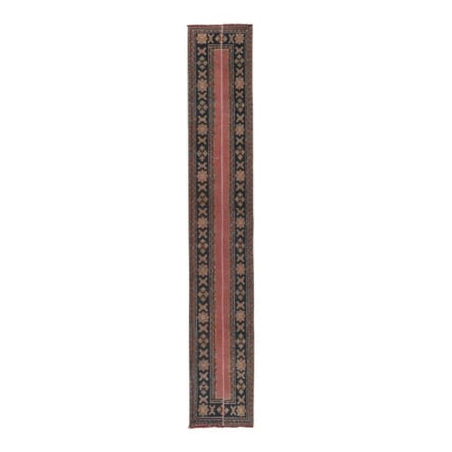 Long and Narrow Handmade Staircase Turkish Wool Rug Runner | Rugs by Vintage Pillows Store