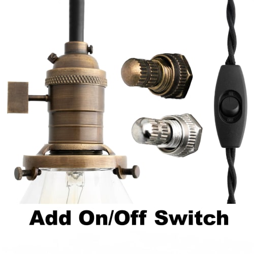 Add an On-Off Switch to your Fixture | Lighting by Peared Creation