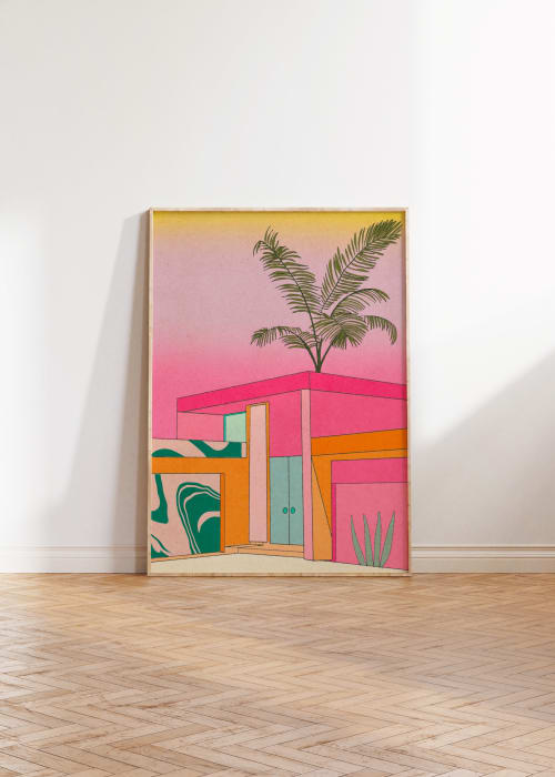 The Bold and Bright House Art Print | Prints by Britny Lizet