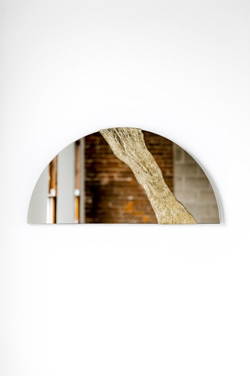 "Glissando Half Circle" | Mirror in Decorative Objects by Candice Luter Art & Interiors