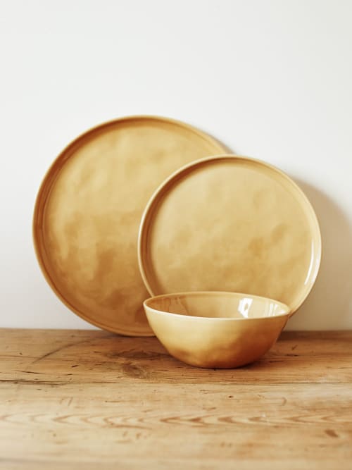 Set of 2 Place Settings in Dijon | Plate in Dinnerware by Barton Croft