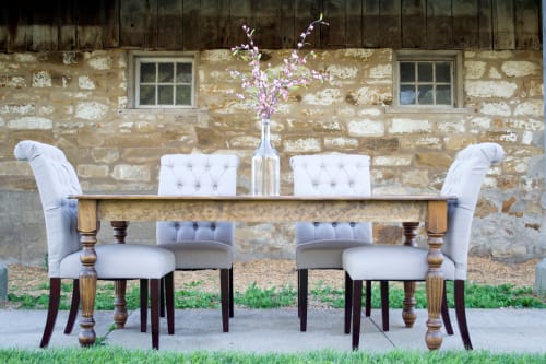 Traditional Farmhouse Table with Turned Legs | Tables by Hazel Oak Farms