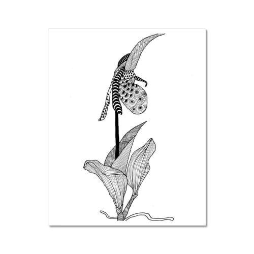 Lady Slipper Orchid Giclée Print | Prints by Odd Duck Press