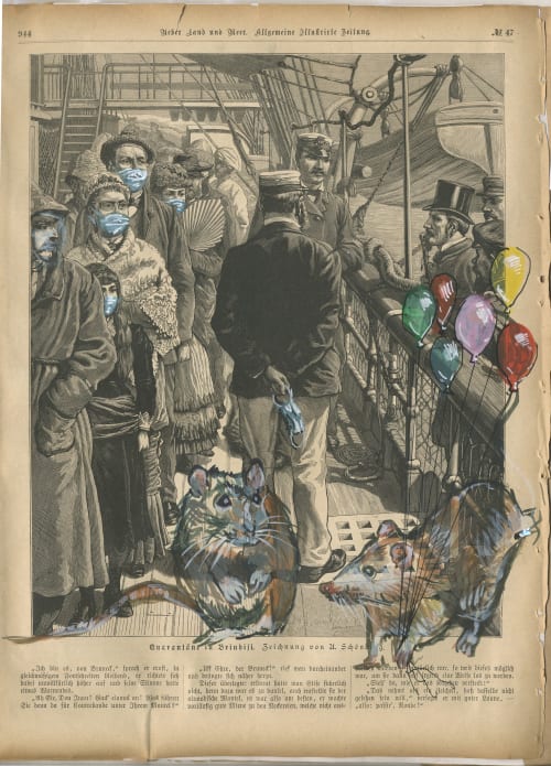 A Plague | Watercolor Painting in Paintings by Eric Farache Artist