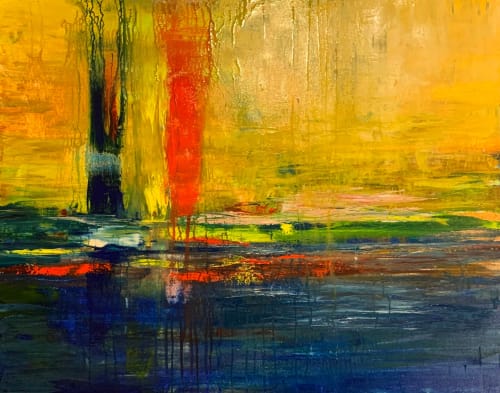 Stillness | Oil And Acrylic Painting in Paintings by Checa Art