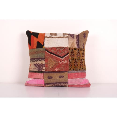 Turkish Kilim Patchwork Pillowcases Made from an Anatolian V | Pillows by Vintage Pillows Store