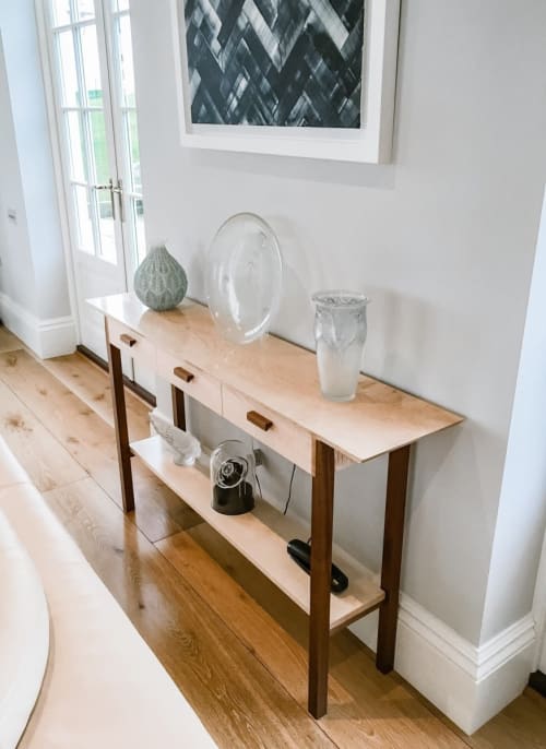 Entry Console Table with Narrow Drawers | Tables by Mokuzai Furniture