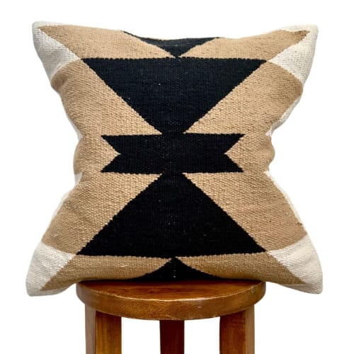Montana Pillow Cover — Southwestern Cotton in Neutral Tones | Pillows by Busa Designs