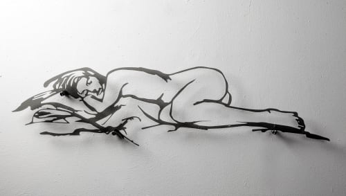Reclining Sleep | Wall Sculpture in Wall Hangings by Eric Farache Artist