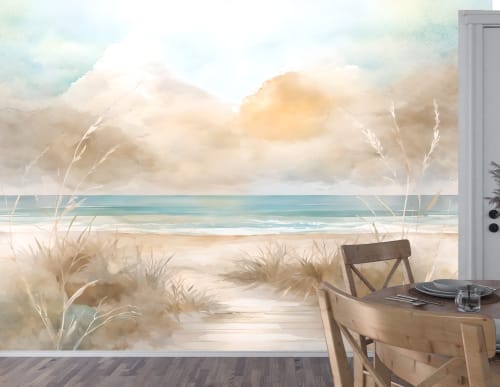 Dune Walk — Coastal & Nature Luxury Wallpaper Mural | Wall Treatments by ELLE WALLS