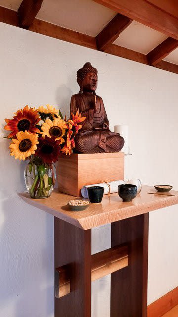 Statement Altar Table - modern zen podium, lectern | Tables by Mokuzai Furniture