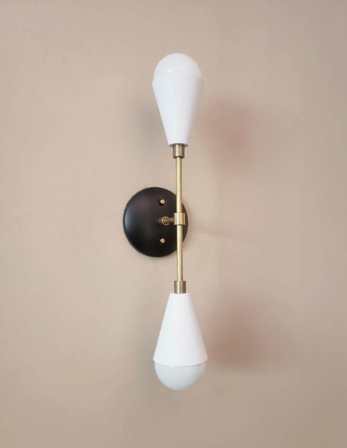 Industrial Antique Brass Light - Modern Linear Sconce | Sconces by Retro Steam Works