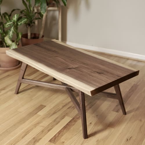 Live Edge Walnut Coffee Table | Tables by Crafted Glory