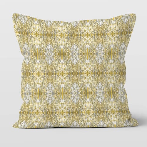 Darlington Cotton Linen Throw Pillow Cover | Pillows by Brandy Gibbs-Riley