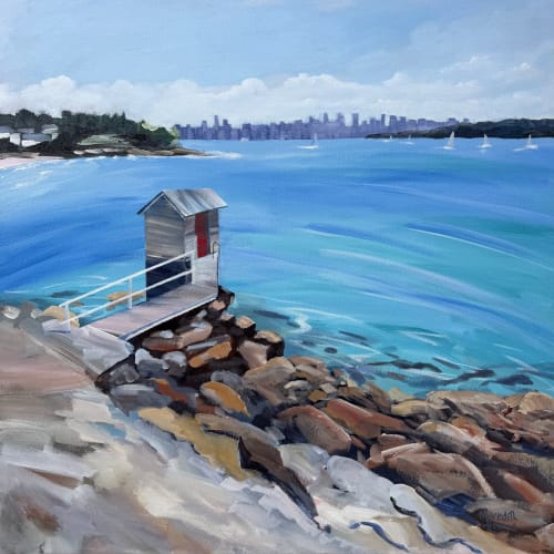 Watsons Bay | Oil And Acrylic Painting in Paintings by Meredith H