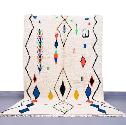 Amazing Azilal rug Moroccan handmade berber rug | Area Rug in Rugs by Benicarpets