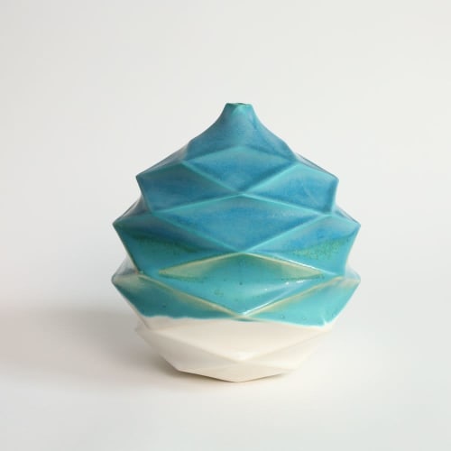 Spherical in Mediterranean Sea | Vase in Vases & Vessels by by Alejandra Design