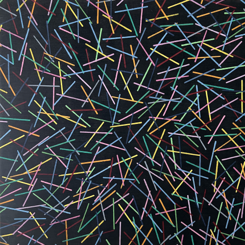 Kerplunk 40"x40" | Mixed Media in Paintings by Emeline Tate