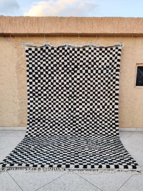 Mrirt Beni Ourain rug “CHECKERED RUG” | Rugs by East Perry