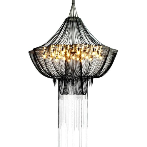Alan Mizrahi CHAIN009F Flower | Chandeliers by Alan Mizrahi Lighting Design