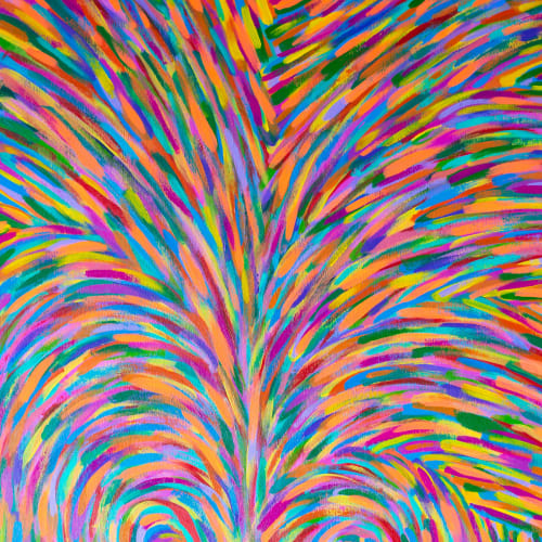 Everyday Beauty – Modern Framed Abstract Painting | 13 1/2 x 13 1/2 Inches | Oil And Acrylic Painting in Paintings by Brianne Valentino