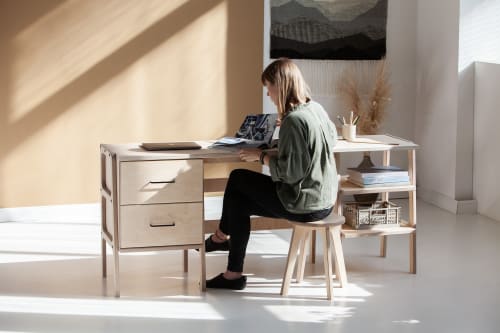 Mid century modern desk, Custom desk, Large desk | Tables by Plywood Project
