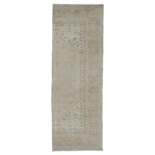 Distressed Turkish Oushak Runner 3'3" X 9'4" | Rugs by Vintage Pillows Store