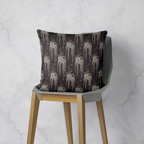 Bouquet All Day Throw Pillow | Pillows by Odd Duck Press