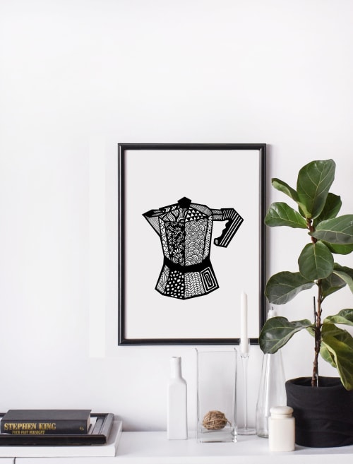 Italian Coffee Print, Kitchen Coffee Art | Wall Hangings by Carissa Tanton