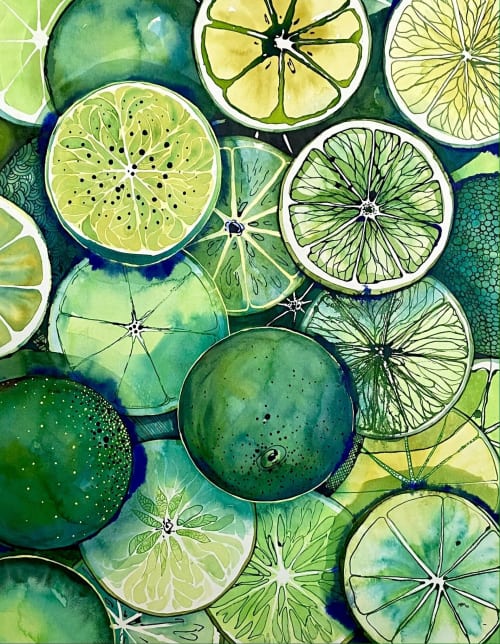 "Zest" | Oil And Acrylic Painting in Paintings by Maya Murano Studio