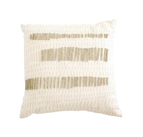 Terrains Pillow | Flax | Cushion in Pillows by Jill Malek Wallpaper