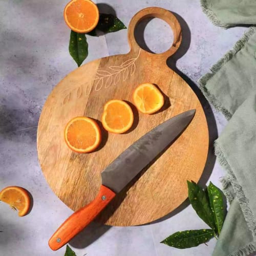 Wooden Chopping Board (Circle) | Serveware by FIG Living