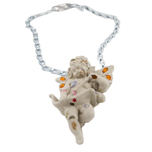 Grandma's Garden Flower Concrete Pendant Chain | Decorative Objects by Caos Motē
