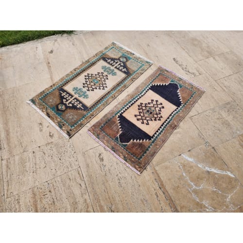 Small Turkish Rug - a Pair | Area Rug in Rugs by Vintage Pillows Store