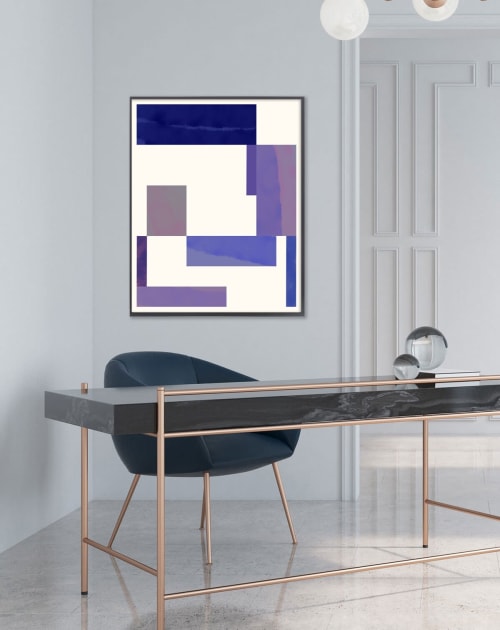Abstract Minimal Geometric Print, Minimalist Geometric Wall | Prints by Capricorn Press