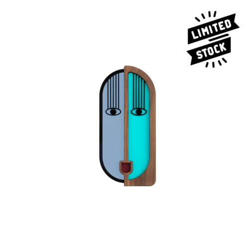 Mini Memphis F #1 | Wall Sculpture in Wall Hangings by Umasqu