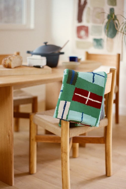 Fenesta - Green | Throw Blanket | Linens & Bedding by Upton