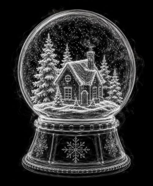 EXPOSED CHRISTMAS — SNOW GLOBE | Decorative Objects by Exposedart